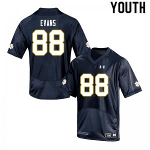Notre Dame Fighting Irish Youth Mitchell Evans #88 Navy Under Armour Authentic Stitched College NCAA Football Jersey NLY8399AC